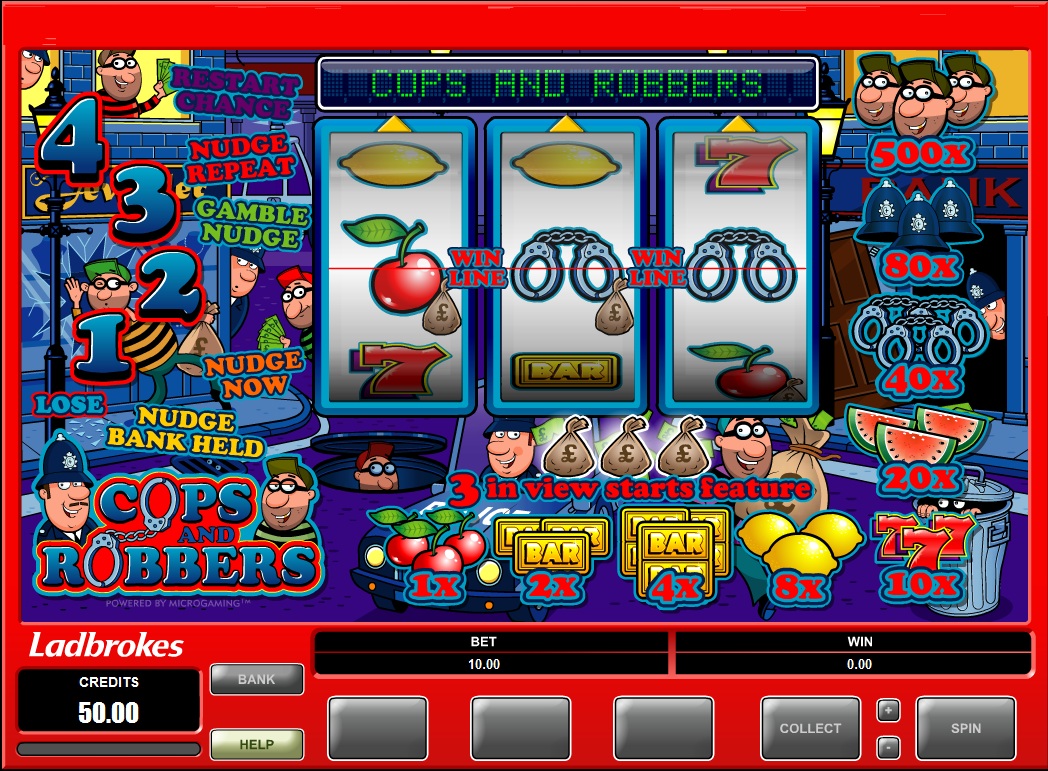 Cops and Robbers Slot screenshot