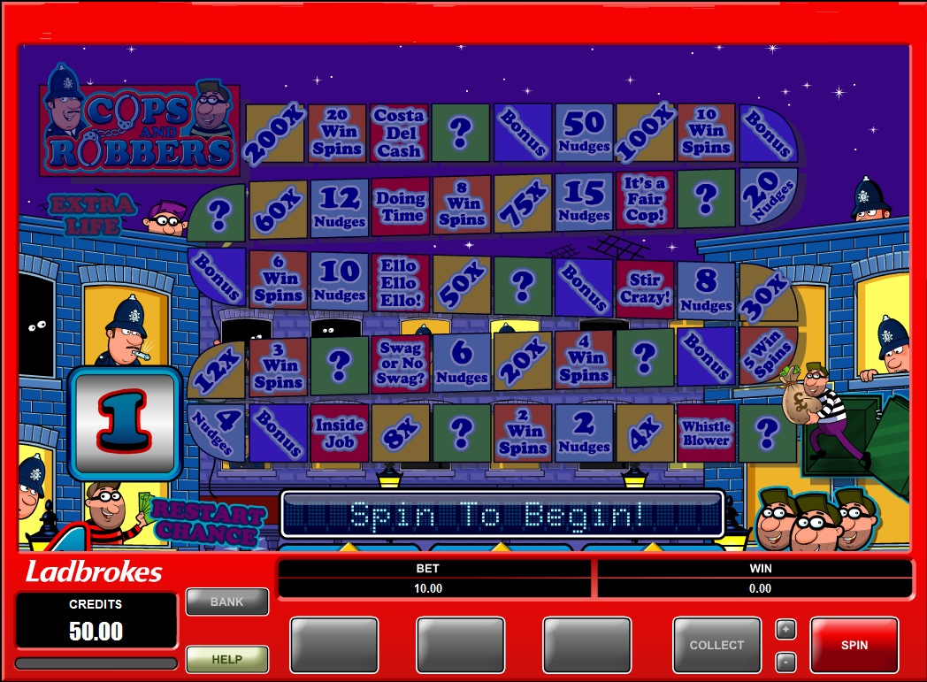 Cops and Robbers Slot screenshot